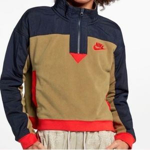 BRAND NEW NIKE HALF ZIP SUEDE